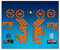 Ecoshirt ZK-V5U8-V5UF Aufkleber Sticker Fork Fox 40 Am67 Aufkleber Decals Autocollants Adesivi Forcela Gabel Fourne, Orange Fluor