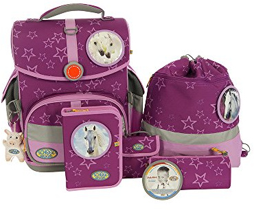 School-Mood 7-teiliges Schulranzenset Timeless M.B.in verschiedenen Designs (Olivia)