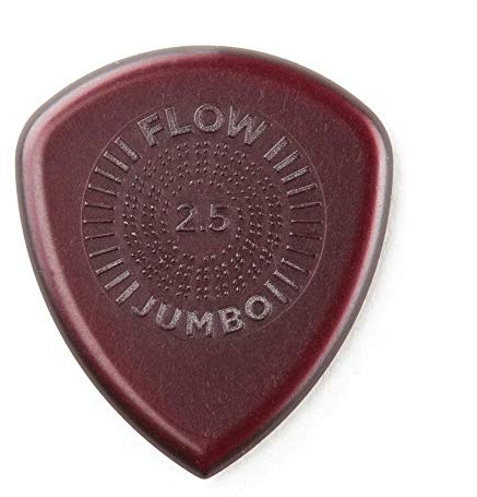 Jim Dunlop 547P2.50 Flow Jumbo Grip Picks, 2.5 mm, Set of 3 Pieces