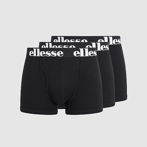 Ellesse Herren Hali 3pk Boxers Unterhose, Schwarz, L EU