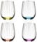 Riedel Tumbler Collection Optical Happy O Gläserset, 4er Set, Bunte Gläser, Glas, 344 ml, 5515/44