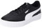 PUMA Carina L, Zapatillas Bajas Mujer, Schwarz Black White White, 42.5 EU