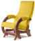 Lounge X Windjammer Stillsessel Con Hocker | Relaxsessel Schaukelstuhl, Farbe hellgrau - Stuhl für Schlafzimmer, Wohnzimmer, Garten oder Babyzimmer