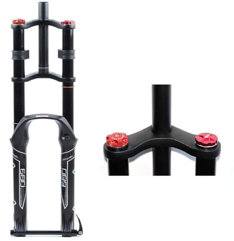 Mountainbike Fahrradgabel 26 27.5 29 Inch Ultraleicht Aluminum Alloy Schulterkontrolle MTB Gabel Mountainbike Gabel Fahrrad Scheibenbremse Federweg: 100MM