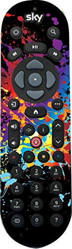 Paint Splats Remote Controller Vinyl Skin/Sticker to fit SKY Q Non Touch sq4