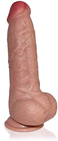 Sexdb Realistische Dildo für Frauen Simulation Pénis,Double Couche Silicone Godemichet réaliste Ventouse Hauteur Simulation Gode 8 Pouces Produits Pour Adultes (Color : A)