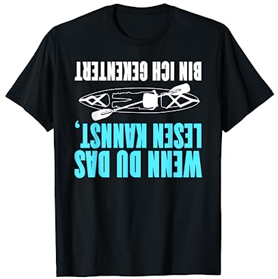 Kap Kajak Paddel Boot Geschenk Kanu Kajak Kajak Kajak T-Shirt