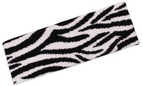 Ixkbiced Harajuku Strick Stirnband Schwarz Weiß Leopard Zebra Panda Elastic Sport Haarband