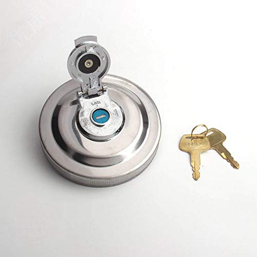 ToolOfLife Bouchon de réservoir verrouillable en métal argenté et plastique pour équipement de construction KOBELCO SK200-6SK120/200/230/300-5/6/3