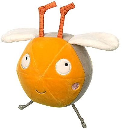 SIGIKID 42606 Softball Biene PlayQ Mädchen und Jungen Babyspielzeug empfohlen ab Geburt gelb/grau, 15 x 15 x 15