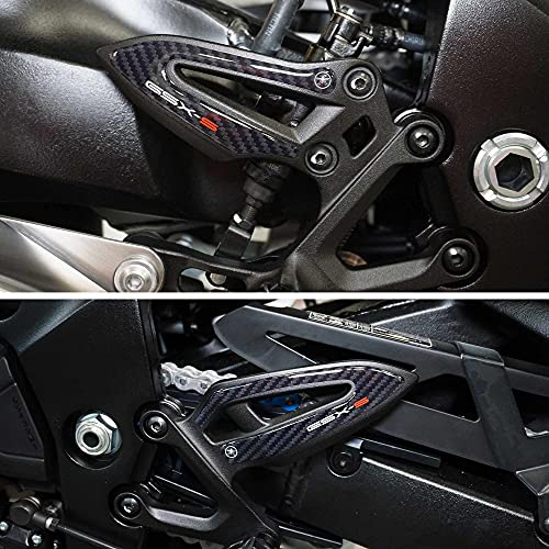 labelbike - 3D Harz Aufkleber Dekorationen und Schutz für Motorrad-Einstiegsleisten Fußrasten kompatibel mit Suzuki GSX-S 1000 2021
