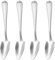 4 pcs cuillère à pamplemousse en acier inoxydable en dents de scie pamplemousse pastèque cuillère à dessert ensemble Pratique et habile