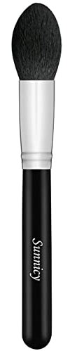 Pinceau de fond de teint conique Kabuki, grand pinceau anti-cernes sous les yeux, 1 pinceau de fond de teint rond pointu poils synthétiques correcteur mélange pinceau de maquillage
