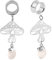 Vankula Ohr Tunnel mit anhänger Double Flared Flesh Plug Pilz Edelstahl für männer damen Ohrpiercing Gestreckte Schmuck 19mm(3/4) Silber