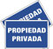 Goodvia Cartel Propiedad Privada Aluminio Reflectante 20x30 cm, Placa Propiedad Privada Cartel Prohibido el Paso Metalico Duradero, Impermeable y Resistente UV, 2PCS