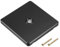 sourcing map TV Aerial Socket Wall Panel Outlet Single Gang Black PC 88mm x 86mm for Coaxial Cable Lead
