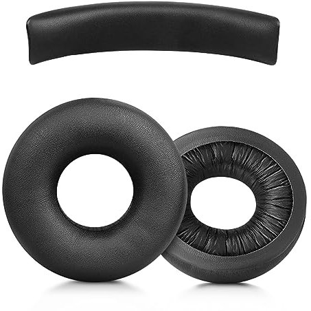 XBERSTAR Earpads Ear Pads For Sony WH-CH520 Headphone Replacement Ear Pads Comfort Quiet Over-ear Headphones with Softer Leather (black earpads+Black Headband)