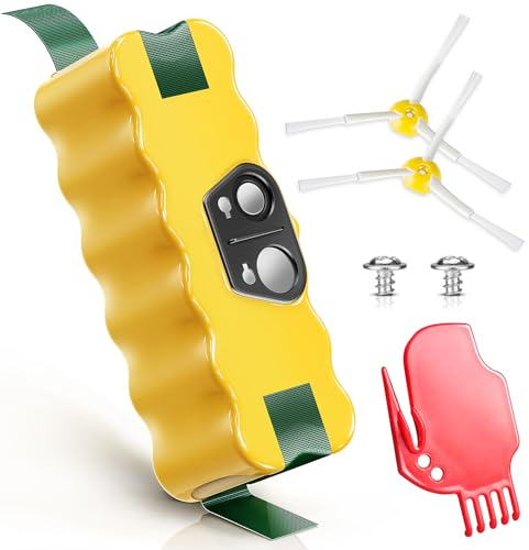 Morpilot Akku für iRobot Roomba, NI-MH 4500mAh Ersatzakku für iRobot Roomba 500 521 530 560 563 565 600 605 615 620 621 630 650 651 671 676 680 681 690 695 700 760 770 780 782 865 866 871 880 886