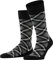 Burlington Herren Socken Tartan M So Baumwolle gemustert 1 Paar, Schwarz Black 3000, 40-46