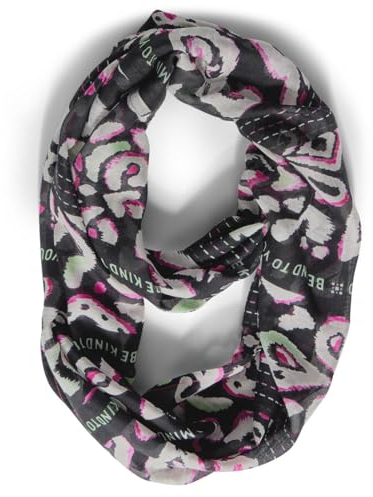 CECIL Damen B572439 Loop Schal mit Print, Black, A