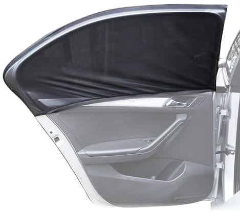 Pare Soleil Voiture Darryy 2 Pièces Pare Soleil Voiture Bébé Anti UV, Rideau Occultant Voiture, Protege Soleil Voiture, Cache Soleil pour Fenêtre Voiture pour SUV Arrière, 70 x 50 cm