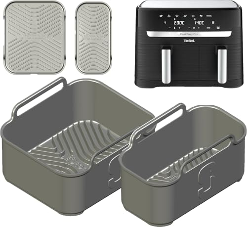 Tefal 8.3L 2-Size Premium Silicone Liners | 1.5cm Ridges for Air Flow, 2.5mm Thick, Dishwasher Safe | Designed to Fit Tefal 8.3 Liter | 2PCS 8.3L Silicone Liners | by iStock Kitchen