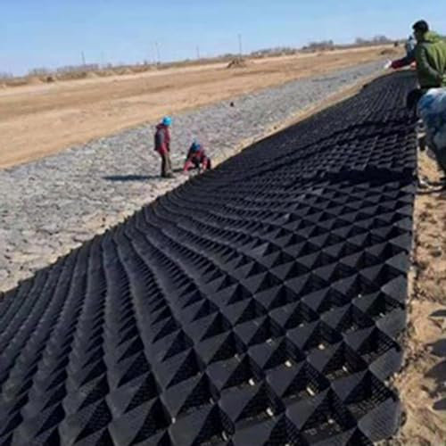 Rejilla de tierra Rejilla de estabilización de suelo de 2 pulgadas de profundidad, Rejillas de geoceldas de grava permeable de plástico permeable de alta resistencia ( Size : 10m x 6m (33FT x19.5FT )