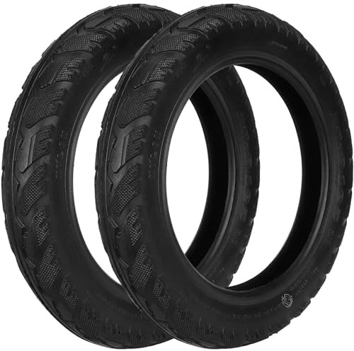 VOLOHAS 12*2,125 Innen- und Außenrohre 12 Zoll Doppelte Stärke Kinderwagen Schlauch 12 1/2 x 2 1/4 Schlauch mit Winkelventil 45° für Kinderwagen Dreirad Laufrad Fahrrad Kinderrad (Außenreifen 2 Stück)