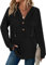 Lightweight Hoodies for Women Casual Loose Fit Long Sleeve Tops to Wear with Leggings Black Sweatshirts for Women Plus Size Jumpers Soild Color Sweater Pullover