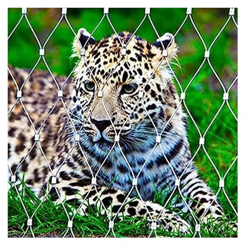 WXQTM Garden Fence Galvanised Fence Mesh Animal Barrier Sturdy and Durable Impact Resistant, Security Mesh for Windows Stairs Patio (1.2x8m/3.93x26.24ft)