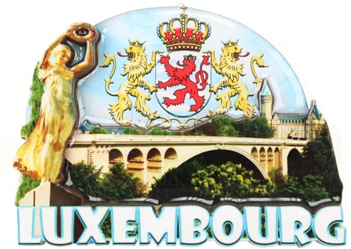 Souvenir Magnet Luxembourg 8,5 x 7 x 1 cm Kühlschrankmagnet Deko GCG 719410