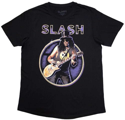 Rock Off officially licensed products Slash Purple Circle Logo T Shirt M