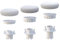 EXknight Regolazione Dell'altezza Stick per Controller DualSense Edge PS5, 1 a Bassa Altezza (2 Altezze), 1 a Media Altezza (4 Altezze), 1 a Alta Altezza (4 Altezze) (Bianco)