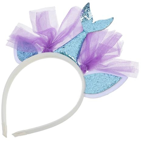 Beaupretty Serre-tête à Paillettes Sirène Bandeau Élastique Pour Cheveux Garçon Fille Coiffure De Fête Décorative
