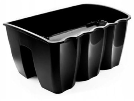 B2C Flower Railing Flowerpot Tunner for hanging on fences, bacones, rails Home Decor Moder Space Saving (Anthracite, Medium)