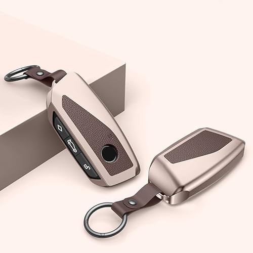 Car Key Shell For BMW X7 7 Series 735li/740li/i7/IX XM/X1,Car Key Fob Cover Replacement,Key Fob Shell Case Blade,A-Brown-1