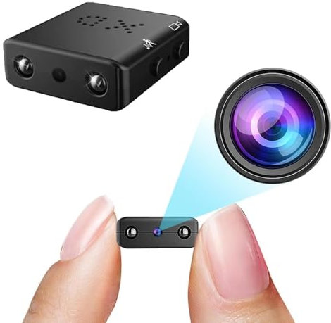 Petite Camera Espion,avec Vision, Nocturne sans Fil de Sécurité sans Fil WiFi Cachée, Mini de pour Animal Domestique, Bébé, Intérieur et Extérieur, Télécommande 1080p, Application pour Téléphone