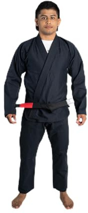 Progress Jiu Jitsu Academy Gi | Lightweight BJJ Gi with Free White Belt | BJJ Kimono for Men & Women | Tear-Resistant Jiu Jitsu Kimono for Training & Competition | Women's & Men's Kimono