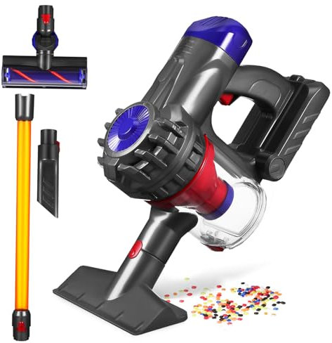 Kisangel Aspirapolvere Giocattolo Per Ragazzo Ragazza Ragazza Abs Set Di Pulizia Giocattolo Facile Da Usare Design Staccabile e Resistente All Usura