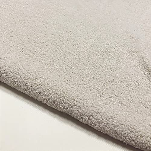 Plüschstoff Kunstpelzstoff Kurzer Plüschstoff Für Hintergrund Bastelmaterialien Schal DIY Nähen Handgefertigte Puppen Kissen Sitzpolster(Size:Width 1.6m,Color:Creme weiß)