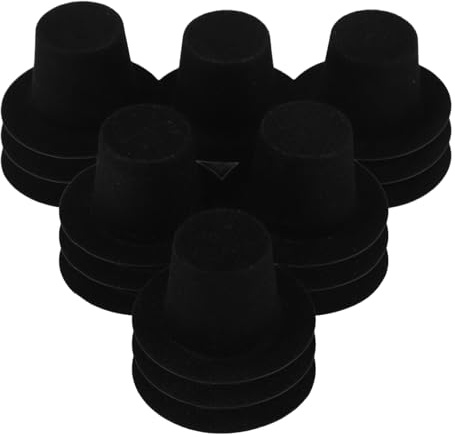 Zerodeko Kleiner Zylinder Hüte 20 Stück Schwarz Kunststoff 4cm für Weihnachtsdekoration und Bastelprojekte Vielseitig und Robust Verarbeitet