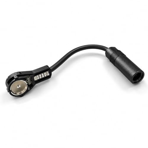Topolenashop Adattatore Antenna Autoradio DIN 150 Ohm Femmina a ISO 50 Ohm Maschio – Cavo Adattatore 18 cm per Collegamento Antenna Auto, Camper, Camion e Veicoli Compatibili | 00455