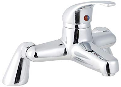 Nuie DTY303 Eon Deck Mounted Bath Filler, Chrome