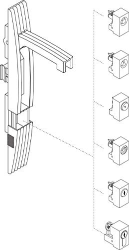 Schneider Electric nsyindb51 Insert Double Bar, 5 P Half