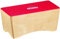 Nino Percussion Bongo Cajon Instrument - Trommelkiste für Kinder ab 3 Jahren - Musikinstrument - Schlagfläche Baltische Birke, Rot (NINO931R)