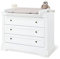 Pinolino 133467B Wickelkommode Emilia breit Edelmatt MDF Uni, weiß lackiert