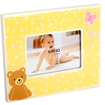 erno Teddy Kinder Bilderrahmen Gelb 10x15 Fotorahmen Porträt Foto Bilder Rahmen