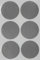 Etiketten Grau 50 mm runde Aufkleber – 5 cm Sticker 72 Stück von Royal Green