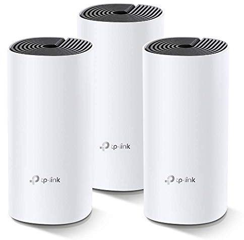 TP-Link Deco M4 Whole Home Mesh Wi-Fi System, Seamless and Speedy up to 4000 sq ft Coverage, Work with Amazon Echo/Alexa and IFTTT, Pack of 3 (Renewed)