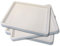 Set of 3 White Inking Tray Craft Paint Palette by Major Brushes 25cm × 20cm Sturdy Plastic Mixing Tray for Rollers